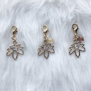Limited Gold Leaf Clippie YOUR CHOICE of ONE Planner Charm, Zipper Charm, Zipper Pull, Purse Charm, Stitch Marker, Planner