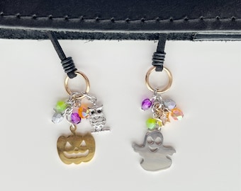 RETIRING*** Tricks and Treats Travelers Notebook Bookmark, Planner Accessory, Charm, Planner Bookmark, Ghost, Pumpkin, Fall, Halloween, Owl