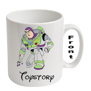 Personalised Buzz Lightyear ~ TOY STORY Printed Mugs ~ Any Name Age Relation Occasion etc