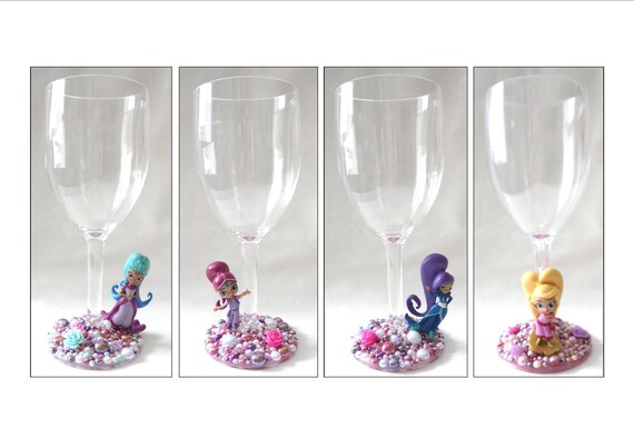 Children S Pearl Decorated Plastic Wine Glass Etsy