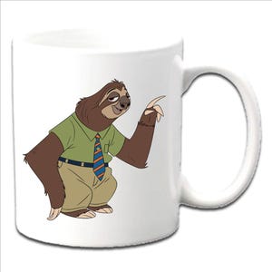 Personalised FLASH ~ Zootopia White Mugs ~ Any Name Message Age Etc