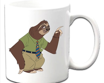 Personalised FLASH ~ Zootopia White Mugs ~ Any Name Message Age Etc