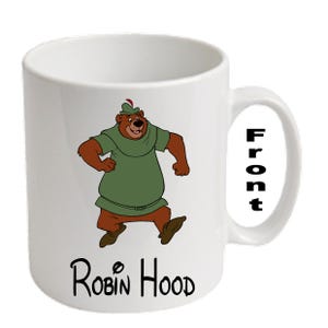 Gepersonaliseerde Little John ~ ROBIN HOOD-bedrukte mokken ~ Elke naam, leeftijd, gelegenheid, enz.
