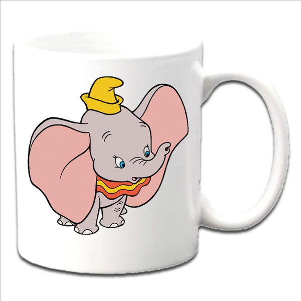 "Personalisierte gedruckte ""DUMBO"" inspirierte gedruckte Tassen ~ verschiedene Designs ~ jede Name Altersbotschaft."