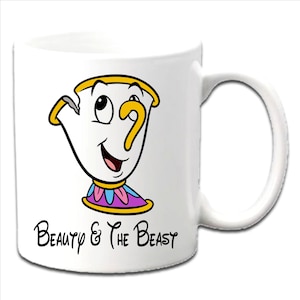 Personalised CHIP ~ Beauty & The Beast Printed Mugs ~ Any Name Age Message etc