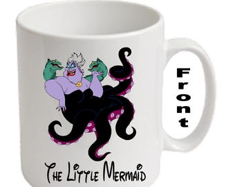 Personalised URSULA & EELS~ The Little Mermaid Printed Mugs ~ Any Name Age Message