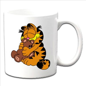 Personalised GARFIELD Printed Mugs ~ Any Name Age Relation Occasion etc