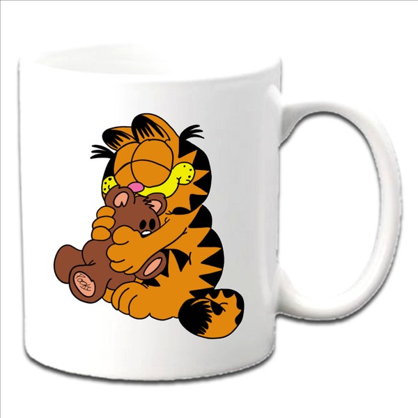 Personalised GARFIELD Printed Mugs ~ Any Name Age Relation Occasion etc