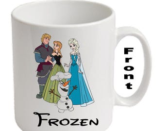 Personalised  FROZEN Printed Mugs ~ Any Name Age Message
