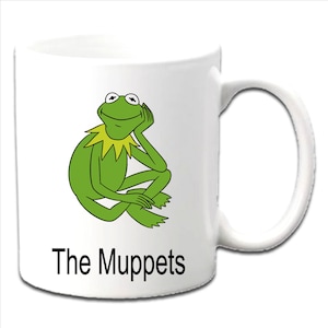 Personalised Kermit The Frog ~THE MUPPETS Printed Mugs ~ Any Name Age Message