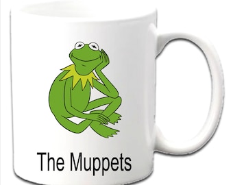 Personalised Kermit The Frog ~THE MUPPETS Printed Mugs ~ Any Name Age Message