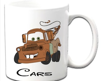 Tazas personalizadas inspiradas en MATER ~ CARS ~ Cualquier nombre, edad o mensaje