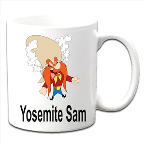 Spersonalizowany kubek z nadrukiem YOSEMITE SAM ~ Looney Toons Dowolne imię Wiek Pokrewieństwo Okazja itp.