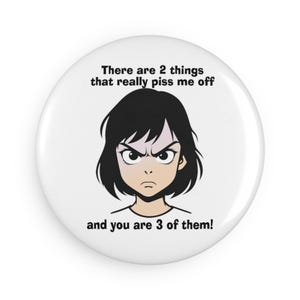 Funny Button Magnet, Humorous Gifts, Refrigerator Magnet, Office Decor, Quirky Home Accessories, Playful Gift Ideas, Kitchen Decor