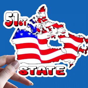 51st State Sticker, Canada Vinyl sticker,