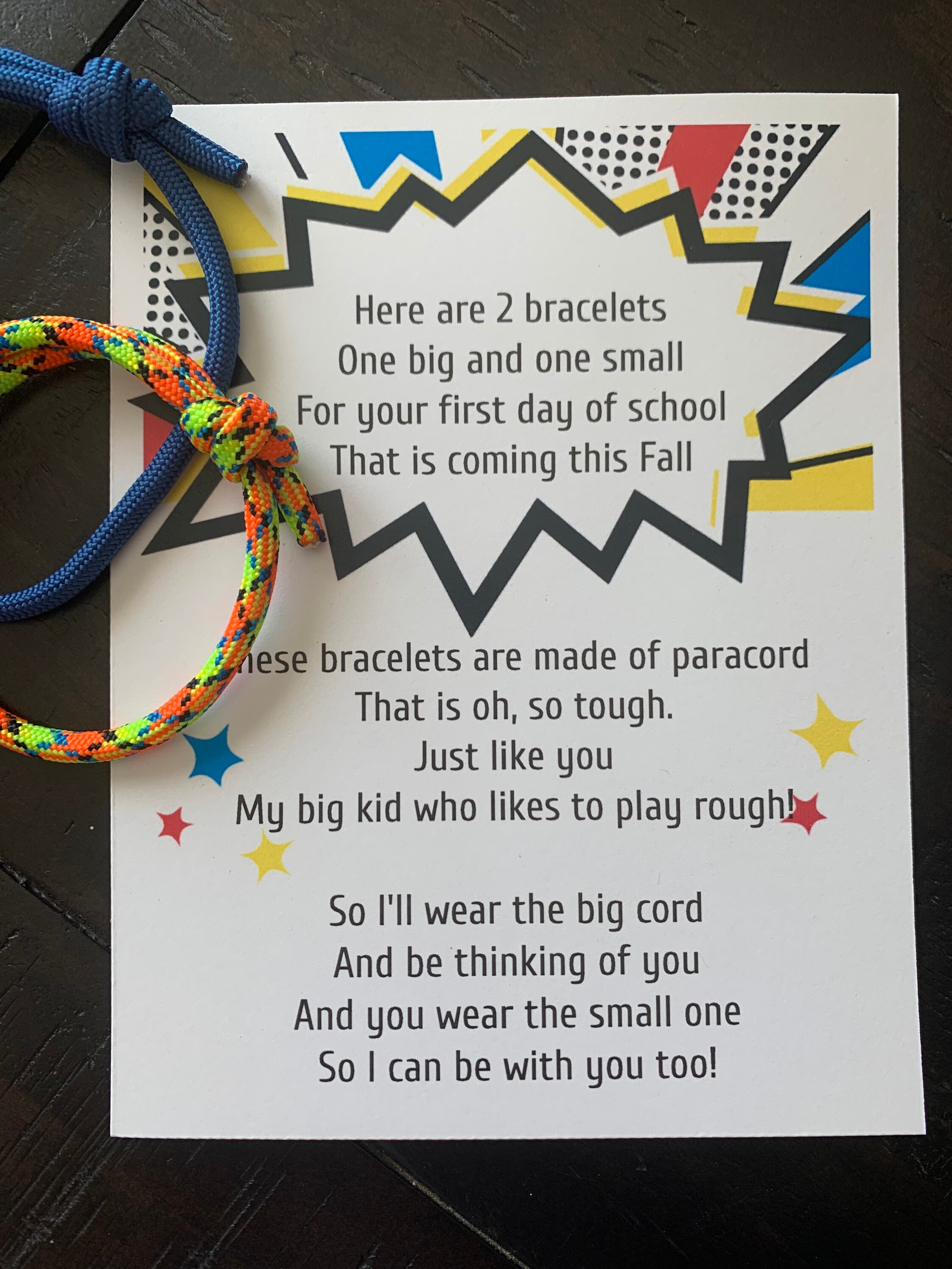 First Day of School Bracelets - Back To School Bracelets - Separation…