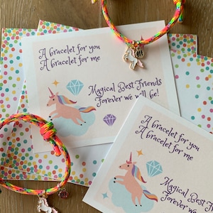 Unicorn BFF Bracelets - Set of 2 Bracelets- Best Friend Bracelets - Unicorn Bracelets