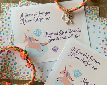Unicorn BFF Bracelets - Set of 2 Bracelets- Best Friend Bracelets - Unicorn Bracelets