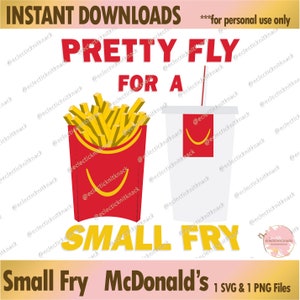 Kleine Frituur McDonald's | SVG-png-bestand | Directe download ***UITSLUITEND voor persoonlijk gebruik***