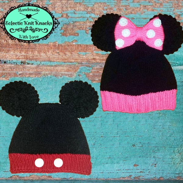 Mouse Ears Hat | Knitted Pattern_PDF | Instant Download