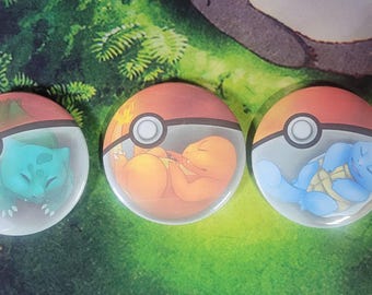 Sleepy Starters Buttons Gen 1