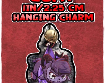 Cult of the Lamb Goat  1in Acrylic Hanging Charm