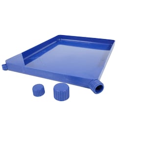 Xanter Blue Plastic Funnel Tray (8 1/2 x 6 1/4 x 1/2 inches) Great for Crafting Projects