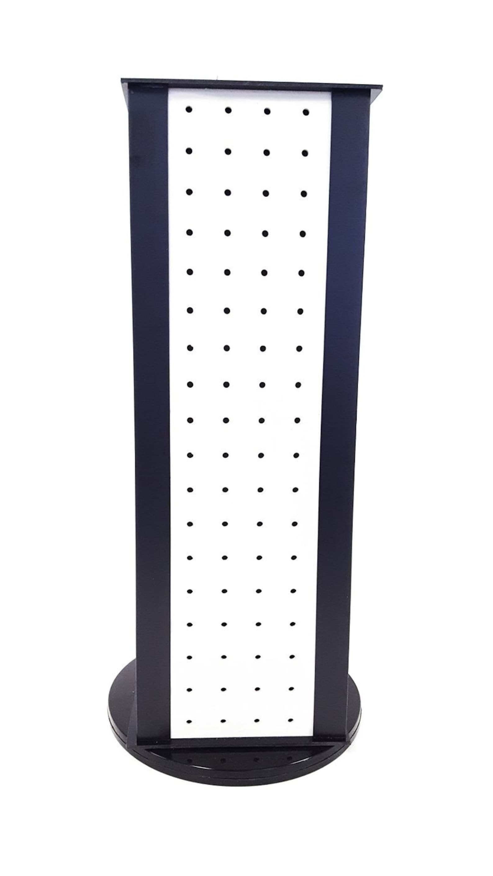 4sided Revolving Pegboard Countertop Display White and Black Etsy