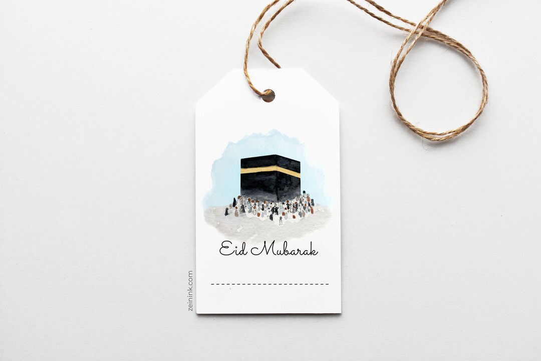Printable Kaaba Gift Tags for Eid Dul Adha- Digital Download- Islamic ...