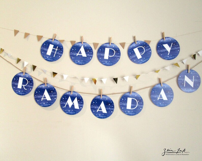 Printable Ramadan Decoration Ramadan Mubarak Banner Happy Etsy UK