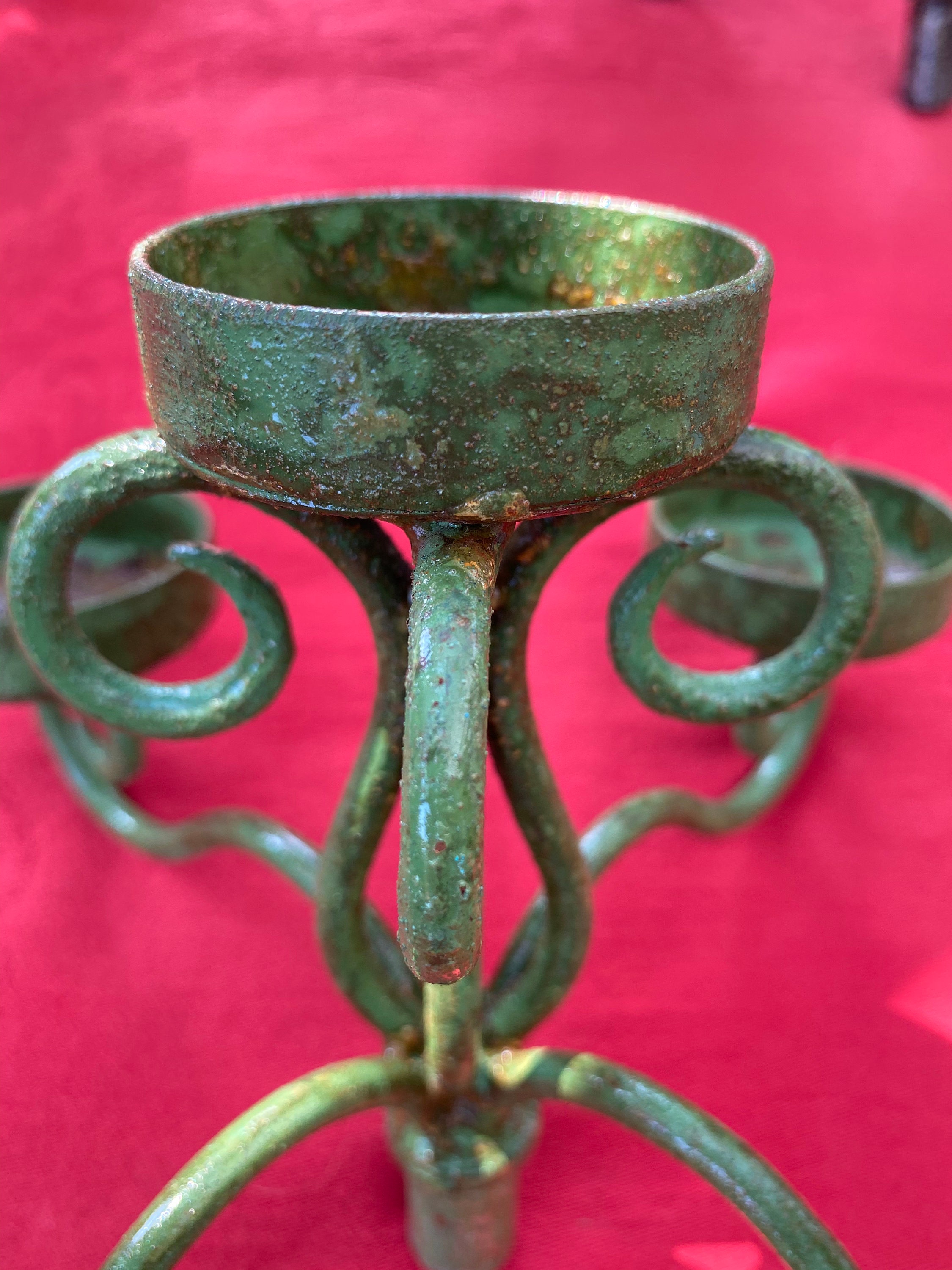 Hierro Candelabro de pilar único corto o alto | Etsy