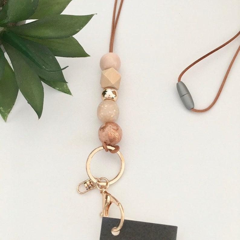Lanyard Clay Bead 'BIANCA' Teacher Lanyard Etsy Australia