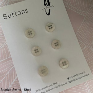 Buttons, Heart, White, Black, Red, Grey , Pretty Buttons for Crafting and  Sewing Daisy, Glitter Sparkle Crafts Costume 20 X B51 