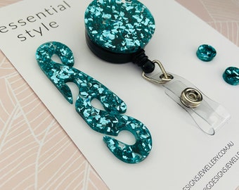 Nurse Gift Set - Badge Reel - Retractable - Nurse Id Badge- Id Holder - Security Pass -Lanyard - Ear saver -Set of 3 -Your Choice of Colour