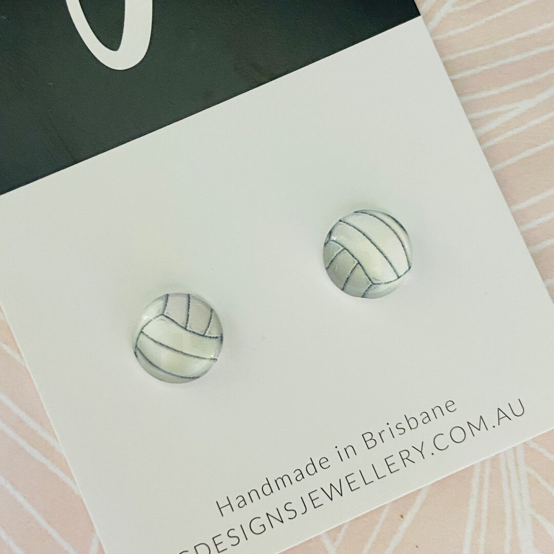 Kids Stud Earrings Glass Dome Etsy Australia