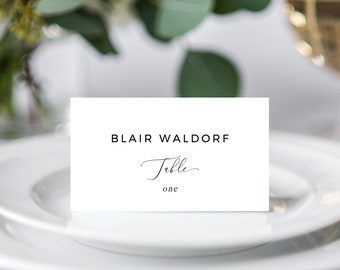 Editable Bridal Table Place Cards Tent Fold Table Setting - Etsy