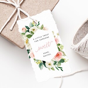 Galentine&#39;s Day Party Favor Tag, Dankeschön-Tag, Galentine&#39;s Favor Tag, Floral Valentinstag Geschenkanhänger, Blush Favor Tag Printable, Templett