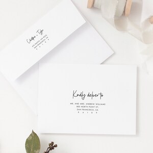 Wedding Envelope Template, Printable Address Envelope, DIY Wedding Address Envelope, Printable Envelope, Instant Download, Templett, W44
