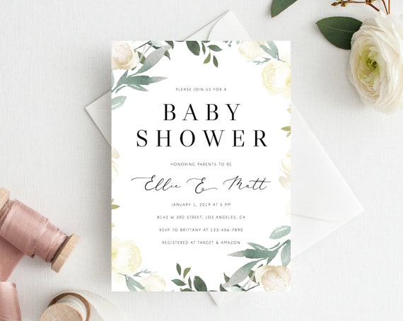 INSTANT DOWNLOAD Baby Shower Invitation Template Printable - Etsy