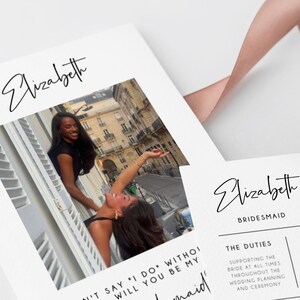 Sjabloon bruidsmeisje voorstel, afdrukbare kaart Will You Be My Bridesmaid, kaart Will You Be My Maid Of Honor, info bruidsmeisje, Templett
