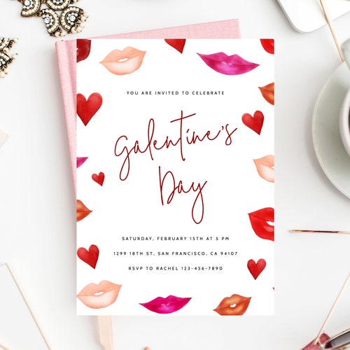 Galentine #39 s Day Invite Template Printable Galentines Etsy Galentine #39 s Day Invite Template Printable Galentines Etsy