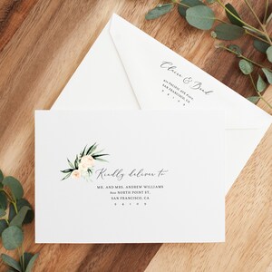 Wedding Envelope Template, Printable Address Envelope, DIY Wedding Address Envelope, Blush Printable Envelope, Galentine&#39;s, Templett, W41