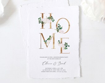 Housewarming Party Invitation Template, Printable New Home Housewarming Party Invitation, Editable Template Instant Download, Templett