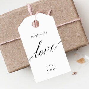 SOFORTIGER DOWNLOAD Favor Tag, Dankeschön Anhänger, Hochzeit Favor Tag, Einfaches Hochzeitsgeschenk, Etikett, Favor Tag Printable, Templett, W02