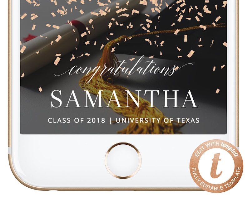 INSTANT DOWNLOAD Snapchat Geofilter Graduation Snapchat Filter College Graduation Geofilter Snapchat Congrats Grad Party Geofilter Templett
