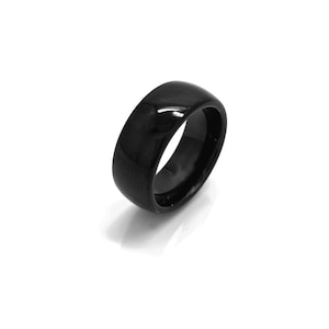 Tungsten Curve Polish wedding ring