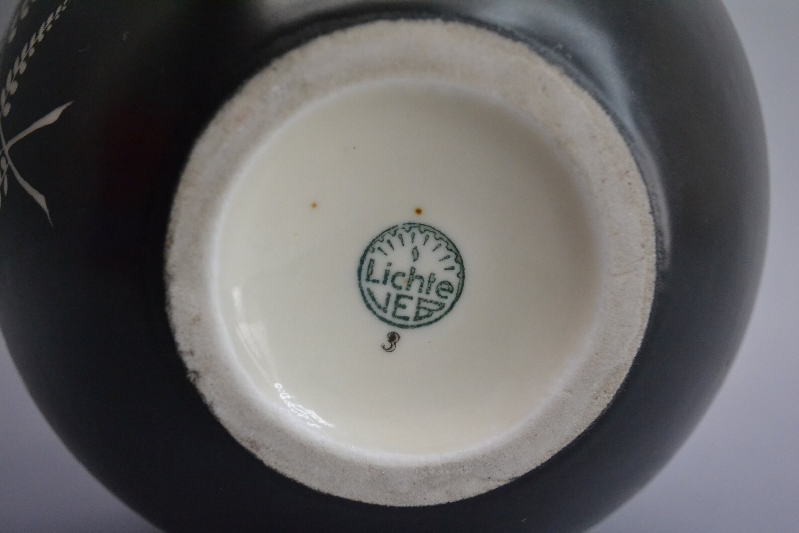 VEB Lichte Matt Porcelain Vase Flower Design East-germany - Etsy