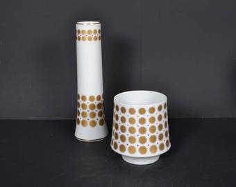 SALE! . Set of 2 Porcelain vase by Bavaria Tirschenreuth -- Germany