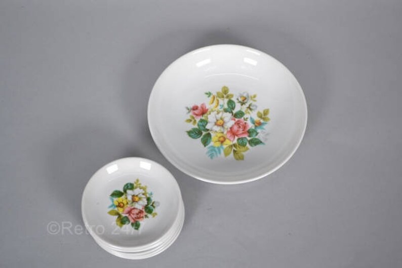 Bavaria Creidlitz Set Petit Fours Serving Plates Retro Plates Made in