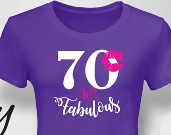 70 fabulous, 70th birthday gift idea, 70th birthday gift, 70th birthday tshirt, 1951, 70th birthday, 1951, birthday, shirt, gift, love, tee